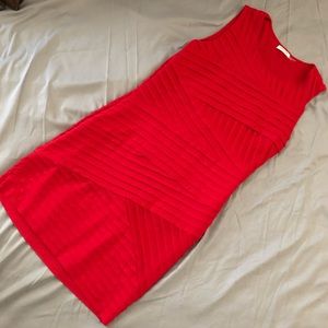 Calvin Klein Red Bandage Dress